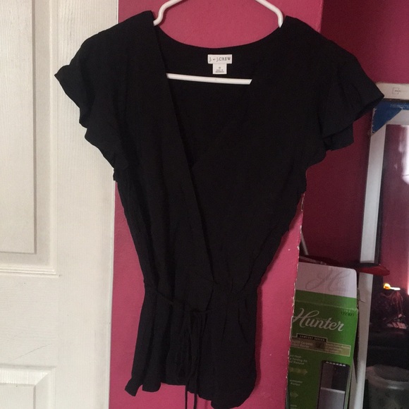 J by J. Crew Flutter Sleeve top - Picture 2 of 6